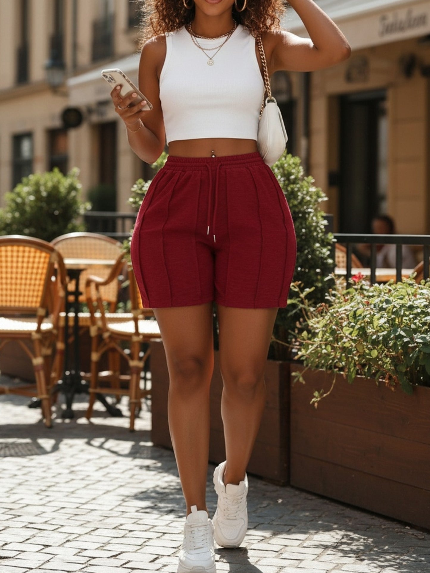 Solid Color Summer Shorts