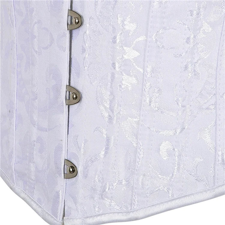 Wholesale Waist trainer Women Corset with Clasp Vintage Style Overbust Corsets and Bustiers Floral Lace Up Corset Top Lingerie San Remo