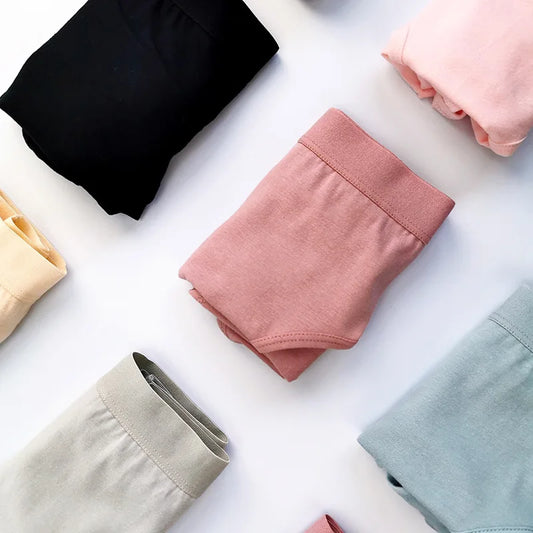 12 pieces of cotton underwear low waist breathable antibacterial