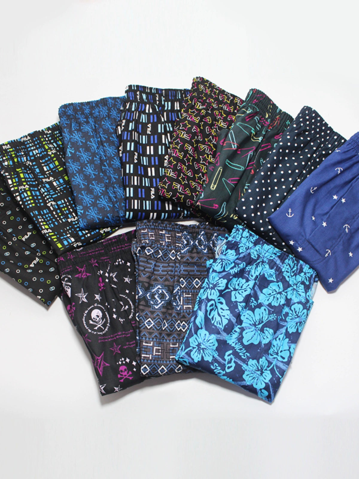 Pantalones Arrow para hombre, ropa interior de algodón puro, talla grande, transpirables, para el hogar, pantalones de pijama cortos de cuatro esquinas, bóxer holgado de moda para hombre.