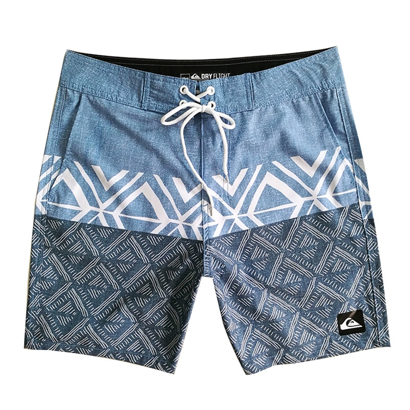 Quiksilver Beach Pants Shorts Swimming Trunks Loose Quick-Drying Thin Stripes K-style Summer Export Men's Swimming Trunks