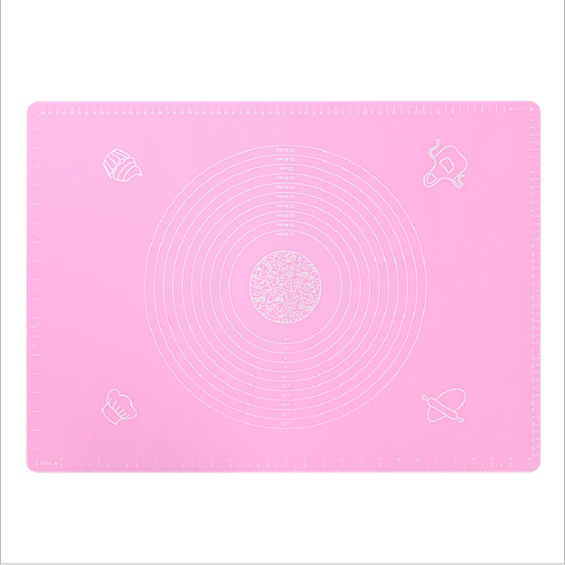 Silicone Dough Kneading Baking Panel Dough Rolling Pad Non-Stick Dough Roll Mat For Home Steamed Buns Thickened Live Surface Mat