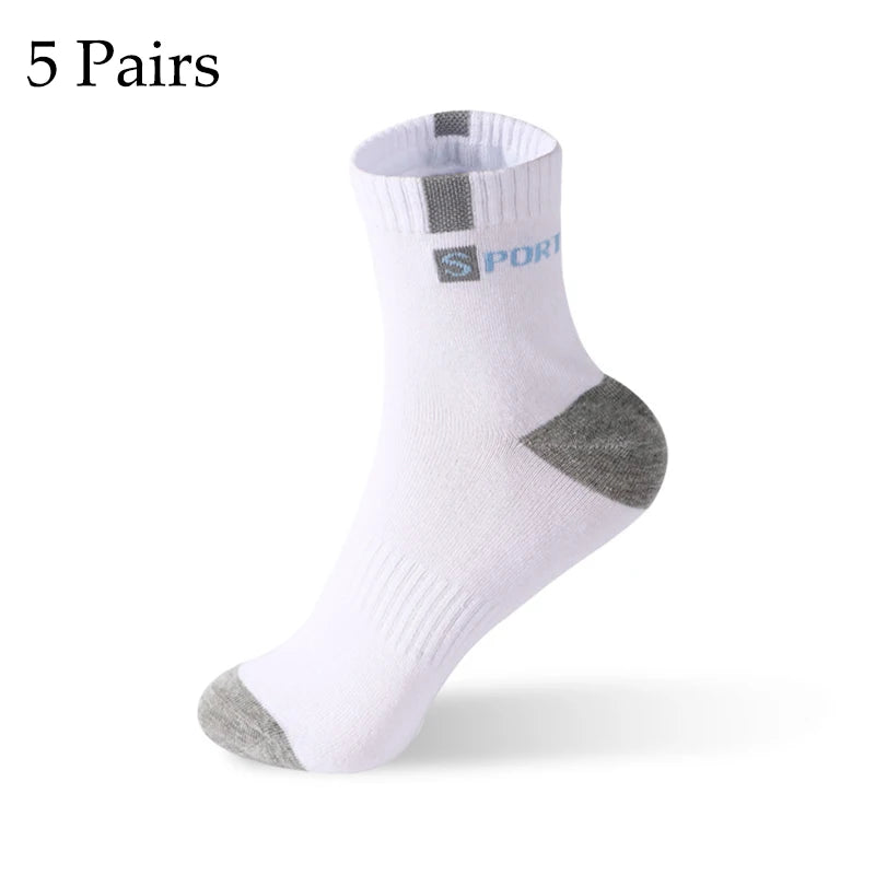 5 Pairs Cotton Sock Breathable High Elastic