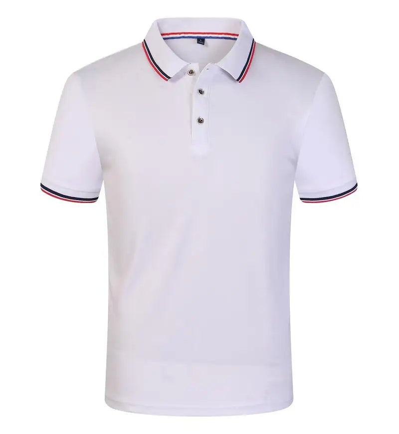 Hot Sale Men's Summer Casual Breathable Top Comfortable Polo Shirt Men's Solid Color Short Sleeve Sweat-absorbing T-Shirt