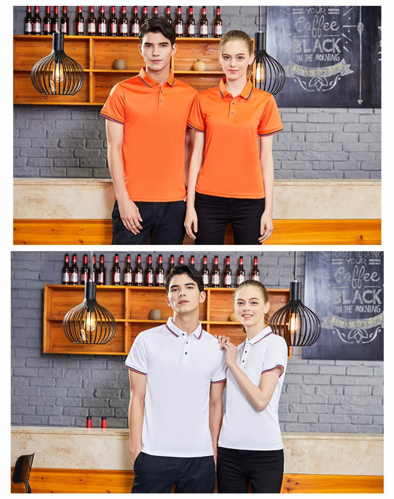 Hot Sale Men's Summer Casual Breathable Top Comfortable Polo Shirt Men's Solid Color Short Sleeve Sweat-absorbing T-Shirt