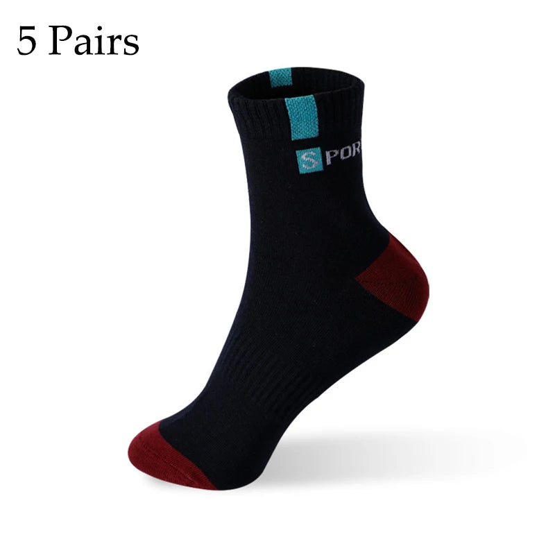 5 Pairs Cotton Sock Breathable High Elastic