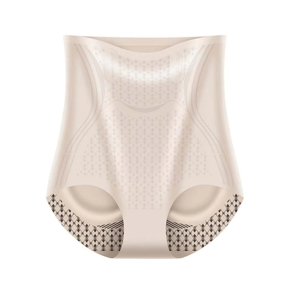 Braguitas de seda de hielo para mujer, ropa interior moldeadora de glúteos, moldeadora de cintura alta, moldeadora de abdomen.