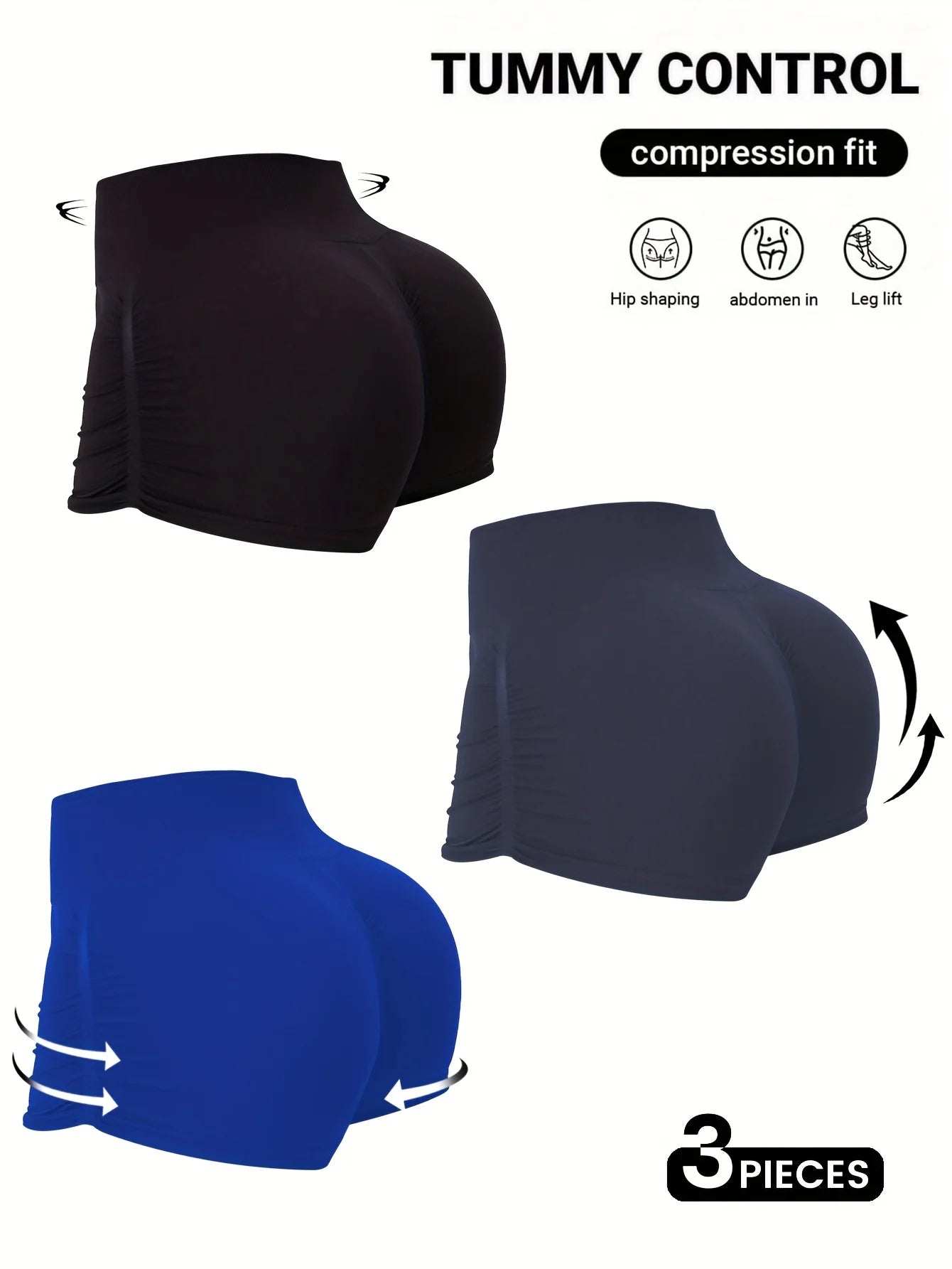 Women's Seamless Yoga Booty Shorts High Waist Scrunch Butt Lifting Workout Hot Pants