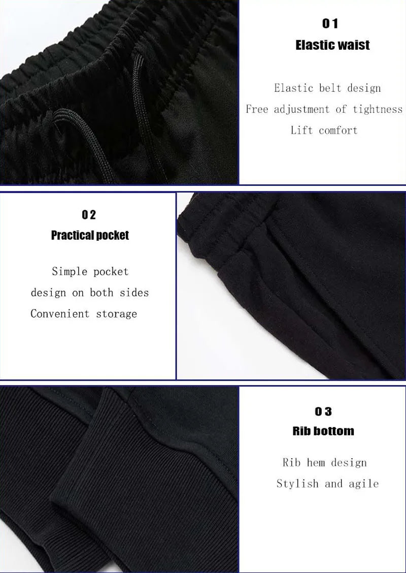 Men's Pants Autumn/Winter New Sport Jogging Trousers Fitness Loose Fit Clothing Solid Color Outfit Streetwear Pants