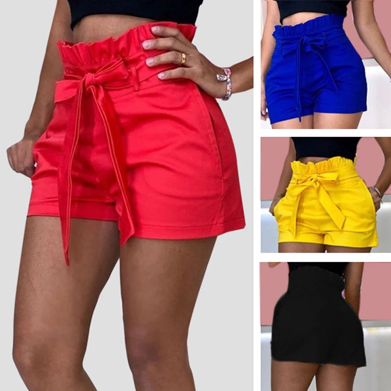 5XL Women's High Waist Shorts Pure Color Loose Casual Shorts Pants Feamle 2024 New Summer Streetwear Shorts For Women San Remo Shops