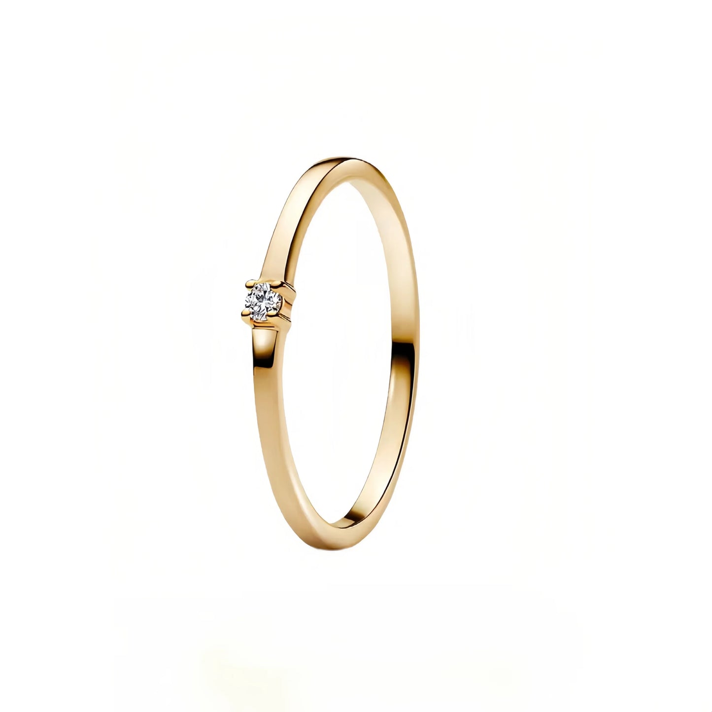 Anillo minimalista con flecha de la suerte y lazo rojo de circonita brillante de plata de ley 925, accesorios de joyería para parejas