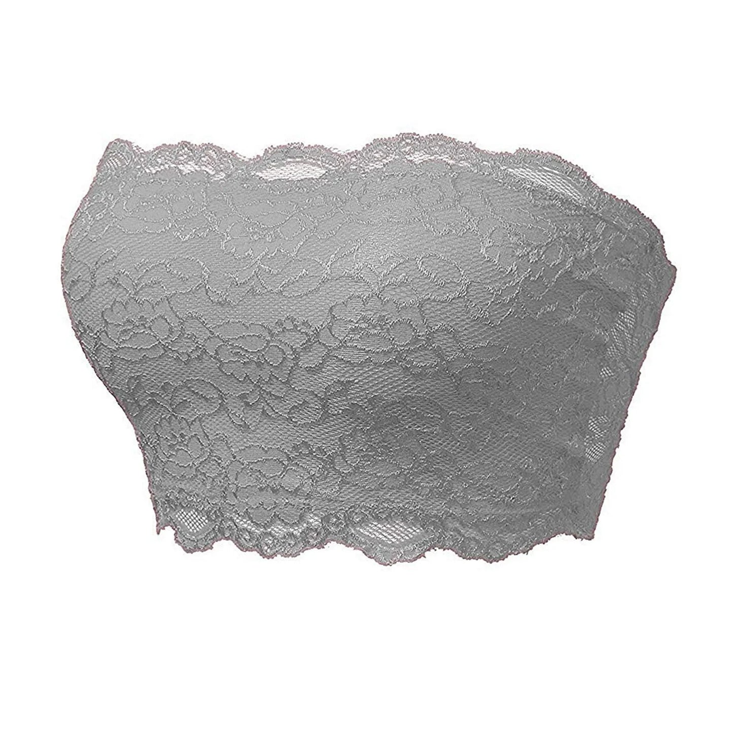 Lace Strapless Bra Flora Seamless Bralette 3xl Plus Size Invisible Tube Top 2024 Soutien Gorge Femme