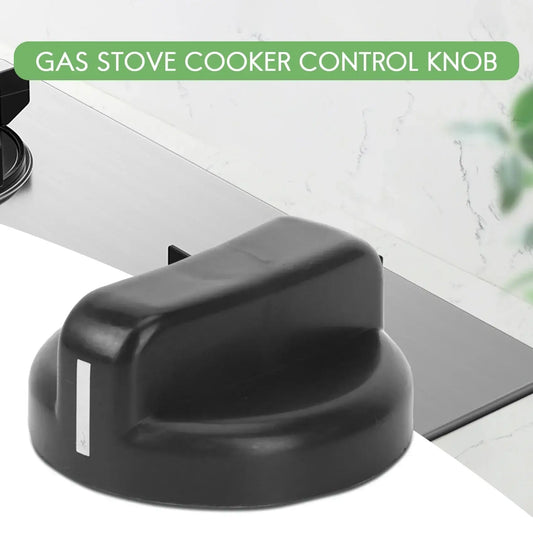 6 PCS Kitchen Black Plastic Gas Stove Cooker Control Knobs