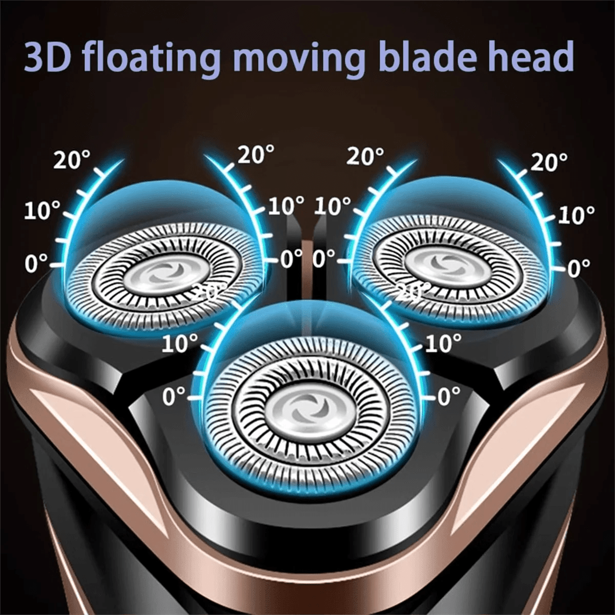 Men's Electric Shaver With LED Power Display/Washable Head/USB Fast Charging Floating Head Home Portable Travel Shaver.
