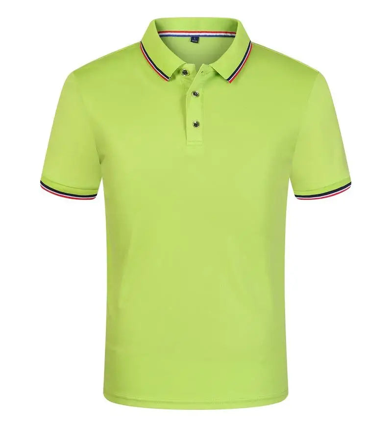 Hot Sale Men's Summer Casual Breathable Top Comfortable Polo Shirt Men's Solid Color Short Sleeve Sweat-absorbing T-Shirt