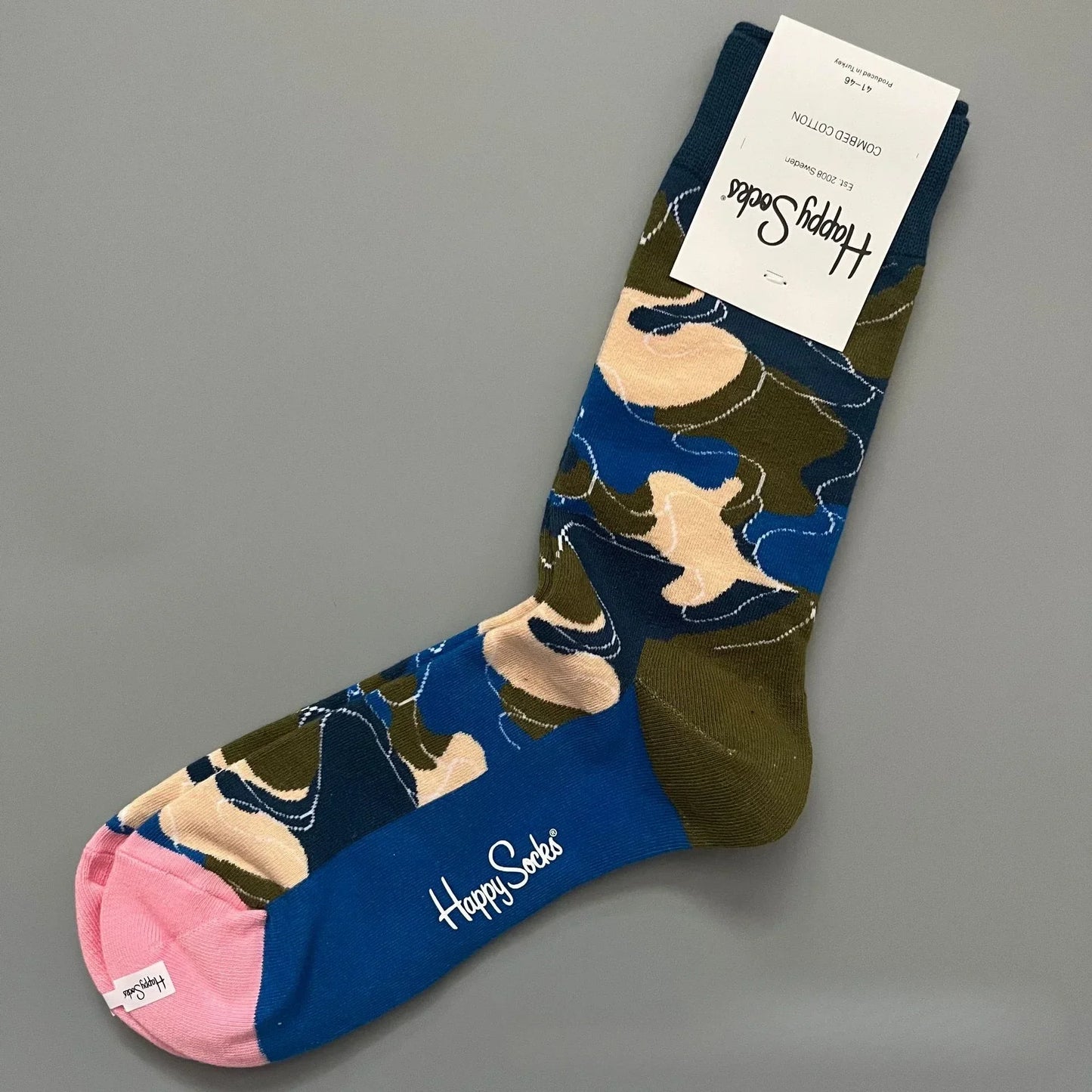 Happy Socks Herren Classic Crew Socken, Schuhgröße 10 - 13, weiche Baumwolle