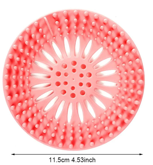 1Pcs Silicone Drain Strainer Shower Hair Catcher Hair Sewer Filter Floor Drain Strainer For Kitchen Bathroom Accessories San Remo Shops