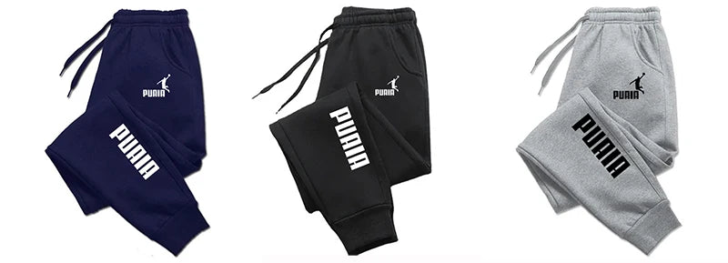 Men's Pants Autumn/Winter New Sport Jogging Trousers Fitness Loose Fit Clothing Solid Color Outfit Streetwear Pants