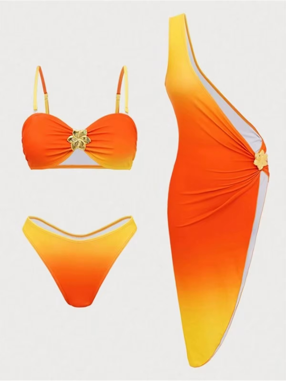 Three-pieces Bikini set Swimsuit