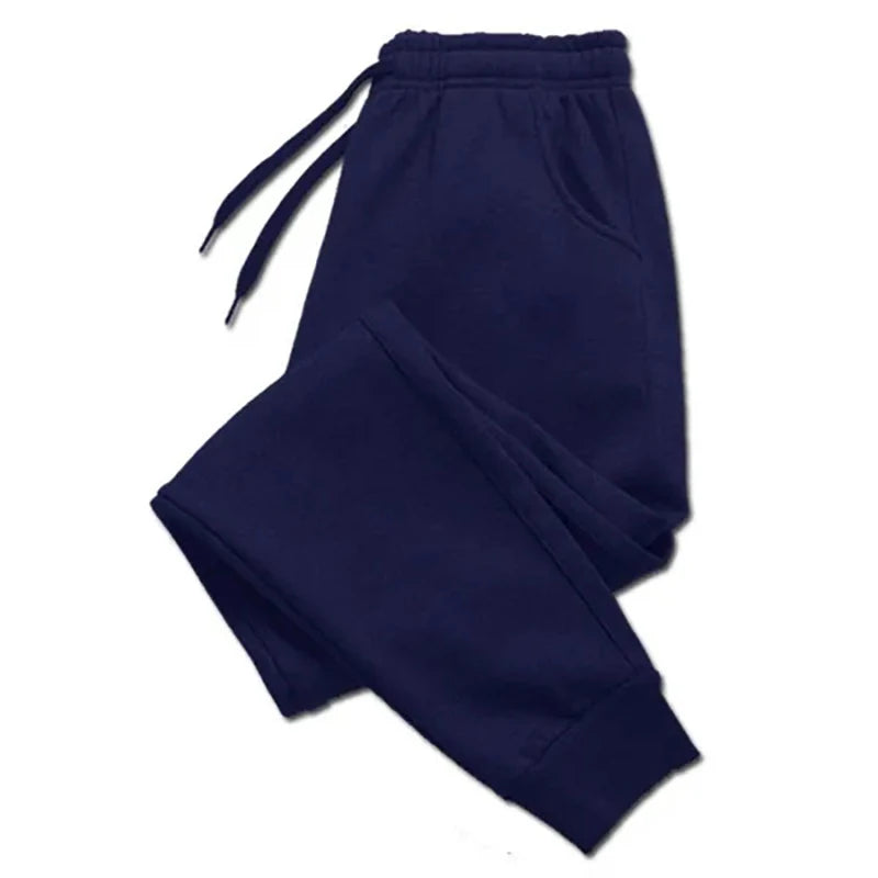 Men's Pants Autumn/Winter New Sport Jogging Trousers Fitness Loose Fit Clothing Solid Color Outfit Streetwear Pants