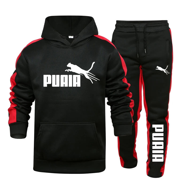 2 Pcs Set Jogging Hoodies Suit