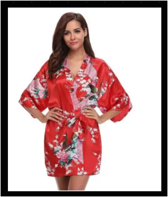Satin Robe Bathrobe Silk sleepwear