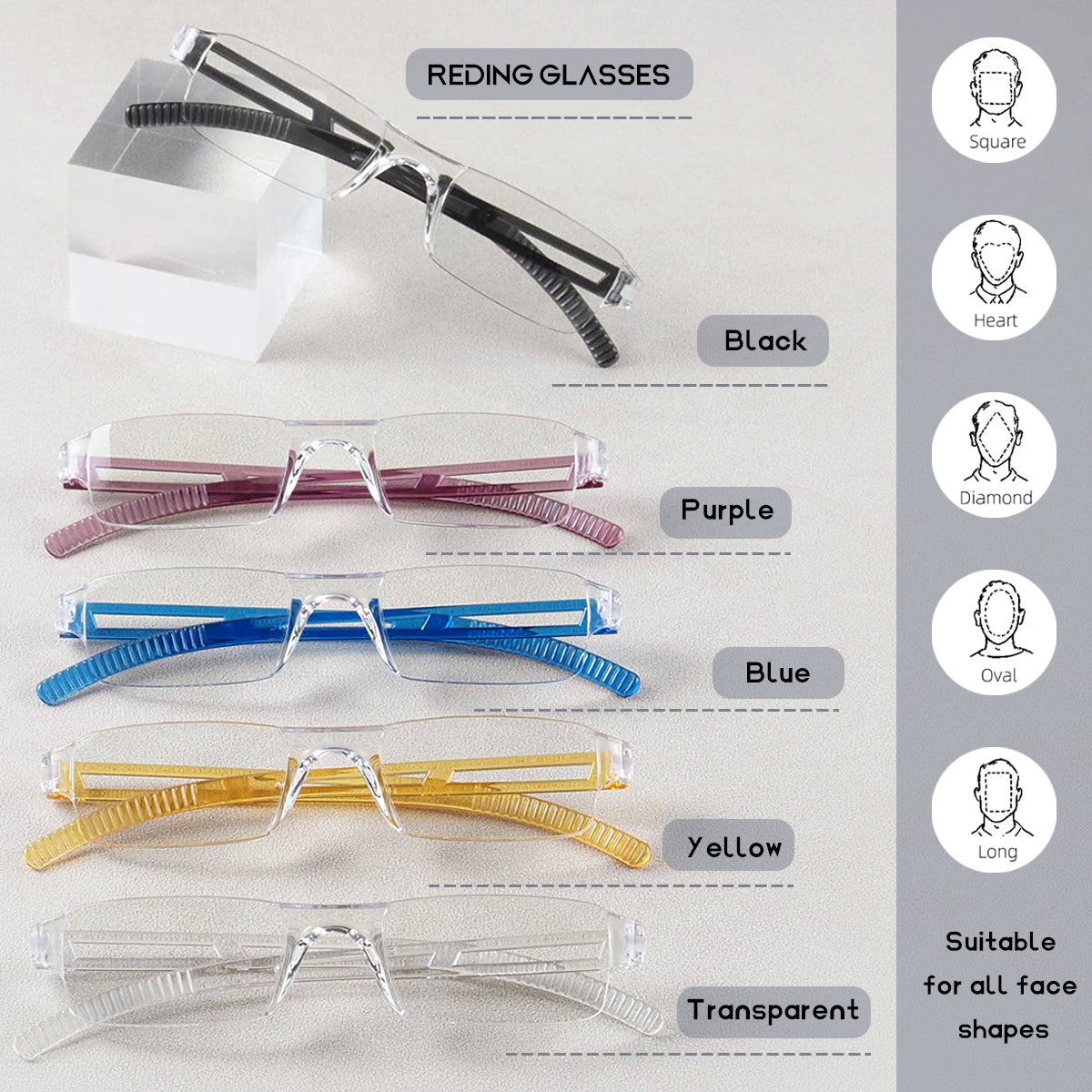 Reading Glasses with Clear Lenses