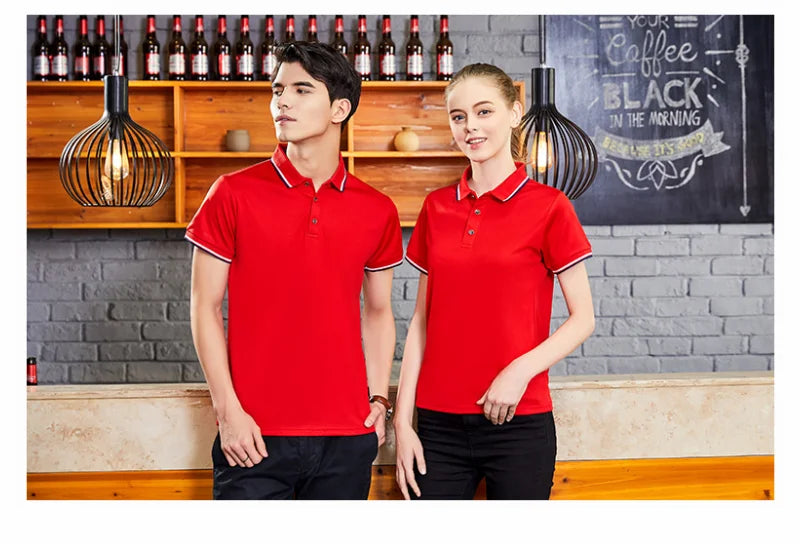 Hot Sale Men's Summer Casual Breathable Top Comfortable Polo Shirt Men's Solid Color Short Sleeve Sweat-absorbing T-Shirt