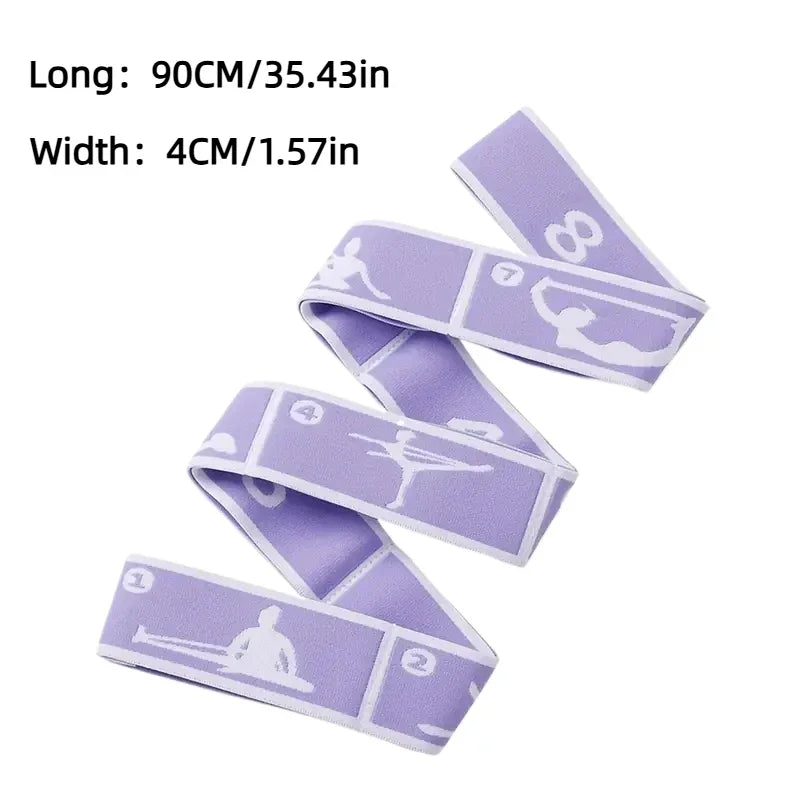 Yoga Stretching Belt Dance Stretching Band Elastic Yoga Resistance Bands Home Pilates Exercise Pull Strap Belt Fitness Sport
