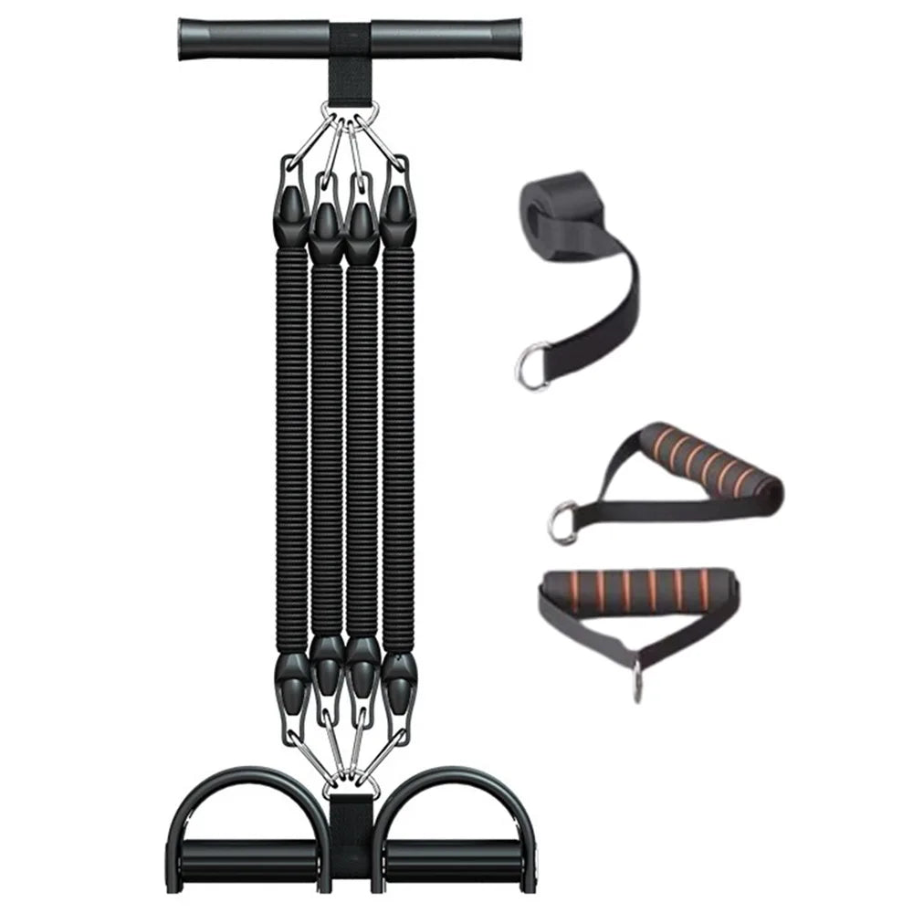 2/3/4-Strand Pedal Pull-Up Sit-Up Trainer Stomach Slimming Heavy-Duty Pedal Tension Rope 50/75/100 Pounds Non-Slip
