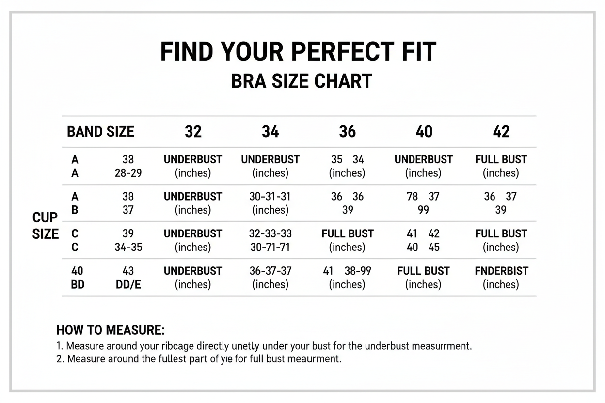 bras chart size