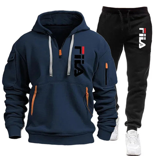 two-piece outdoor multi pocket pullover
