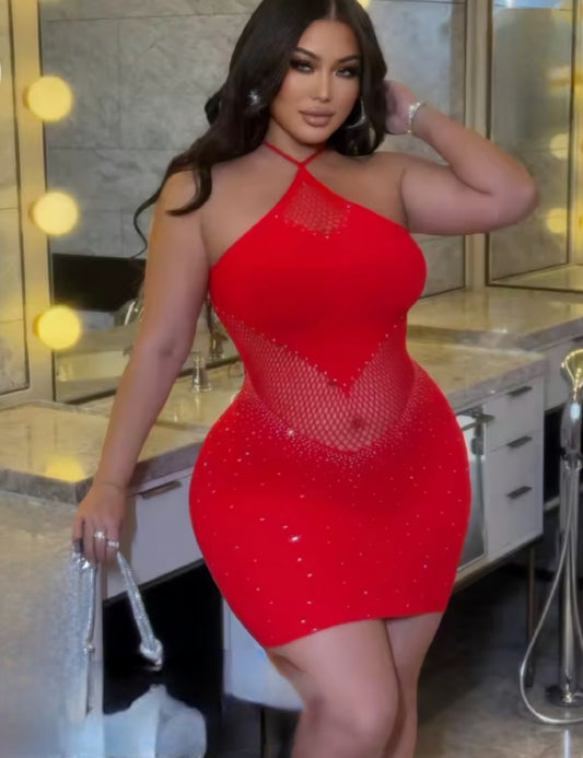 Fitted Mini Dress One Size Sleeveless Bodycon