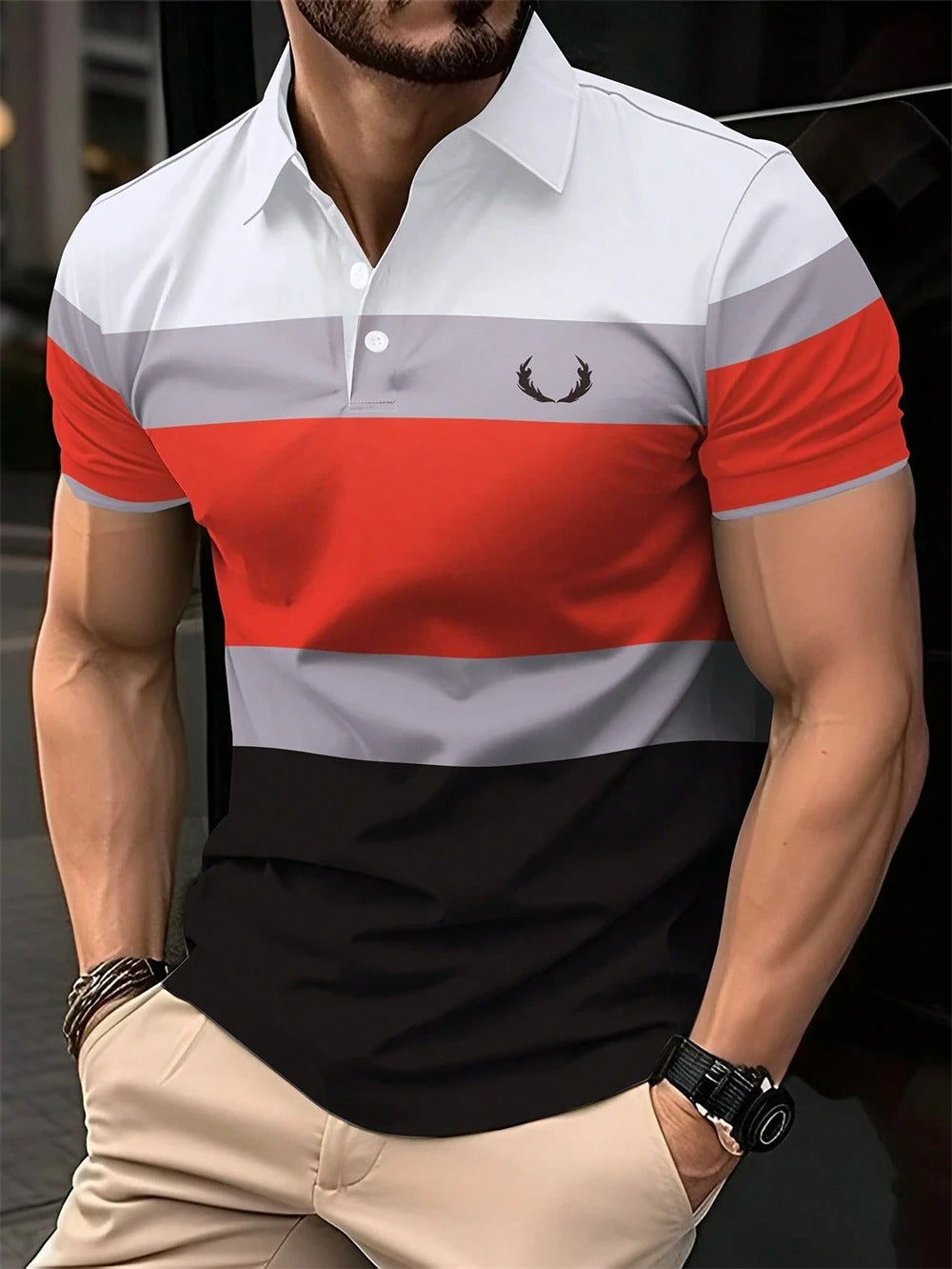 Striped Polo Shirt