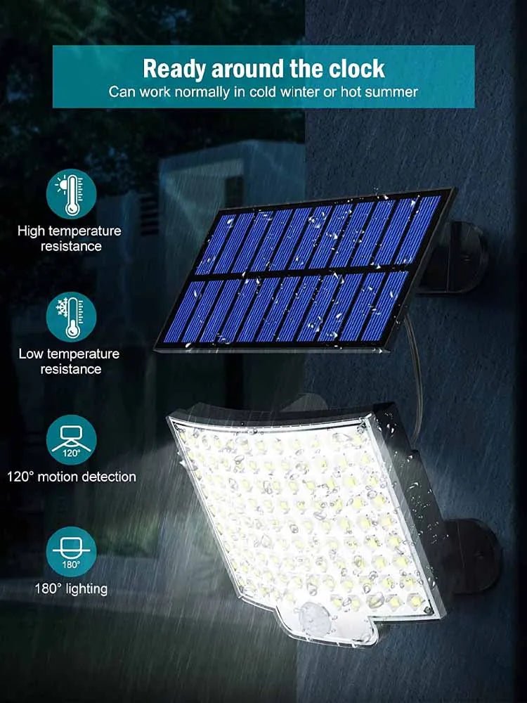 106LED Solar Light Outdoor Waterproof with Motion Sensor Floodlight Remote Control 3 Modes - San Remo Shops