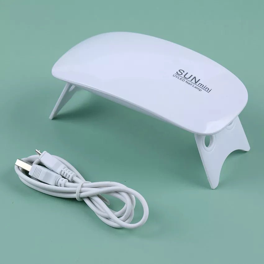 12W Mini Nail Dryer Machine Portable 6 LED UV Manicure Lamp Home Use Nail Lamp For Drying Nails Polish Varnish With USB Cable - San Remo Shops