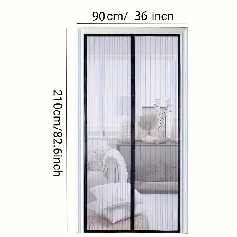 Screen door curtain, insect and mosquito repellent