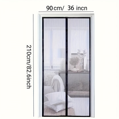 Screen door curtain, insect and mosquito repellent