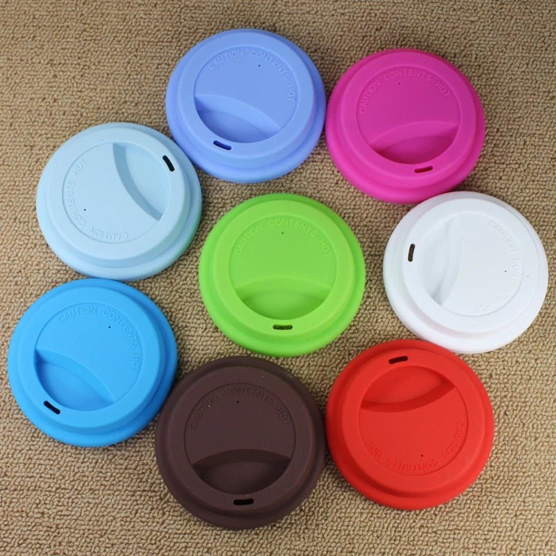 1PC 9cm Universal Reusable Silicone Stretch Lids Mugs Coffee Mugs Drinking Cup Lids Insulation Anti - Dust Cup Cover Sealing Lids - San Remo Shops