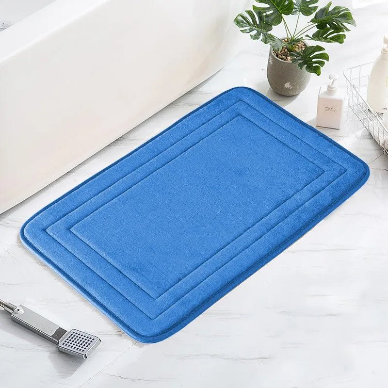 1pc Bathroom Mat Floor Mats Non Slip Carpet Shower Room Doormat Soft and Comfortable Absorbent Machine Washable Easier To Dry - San Remo Shops