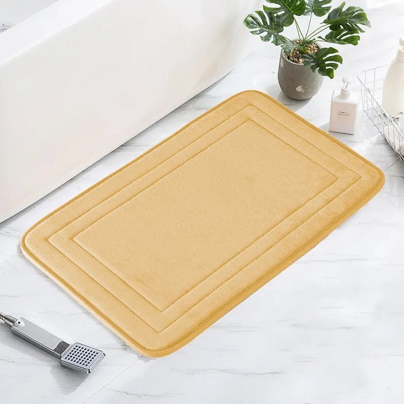 1pc Bathroom Mat Floor Mats Non Slip Carpet Shower Room Doormat Soft and Comfortable Absorbent Machine Washable Easier To Dry - San Remo Shops