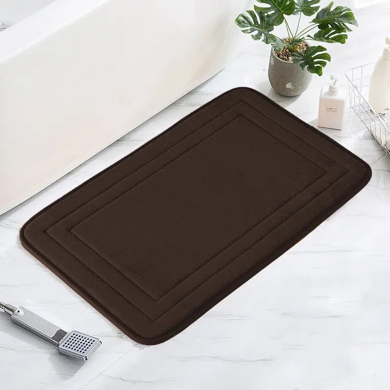 1pc Bathroom Mat Floor Mats Non Slip Carpet Shower Room Doormat Soft and Comfortable Absorbent Machine Washable Easier To Dry - San Remo Shops