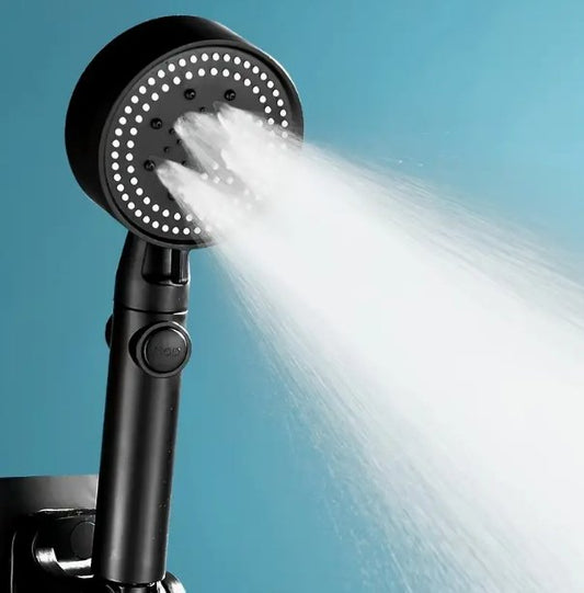 1pc High - Pressure Shower Head, Multi - Functional Hand Held Sprinkler With 5 Modes, 360°Adjustable Detachable Hydro Jet Shower Hea - San Remo Shops