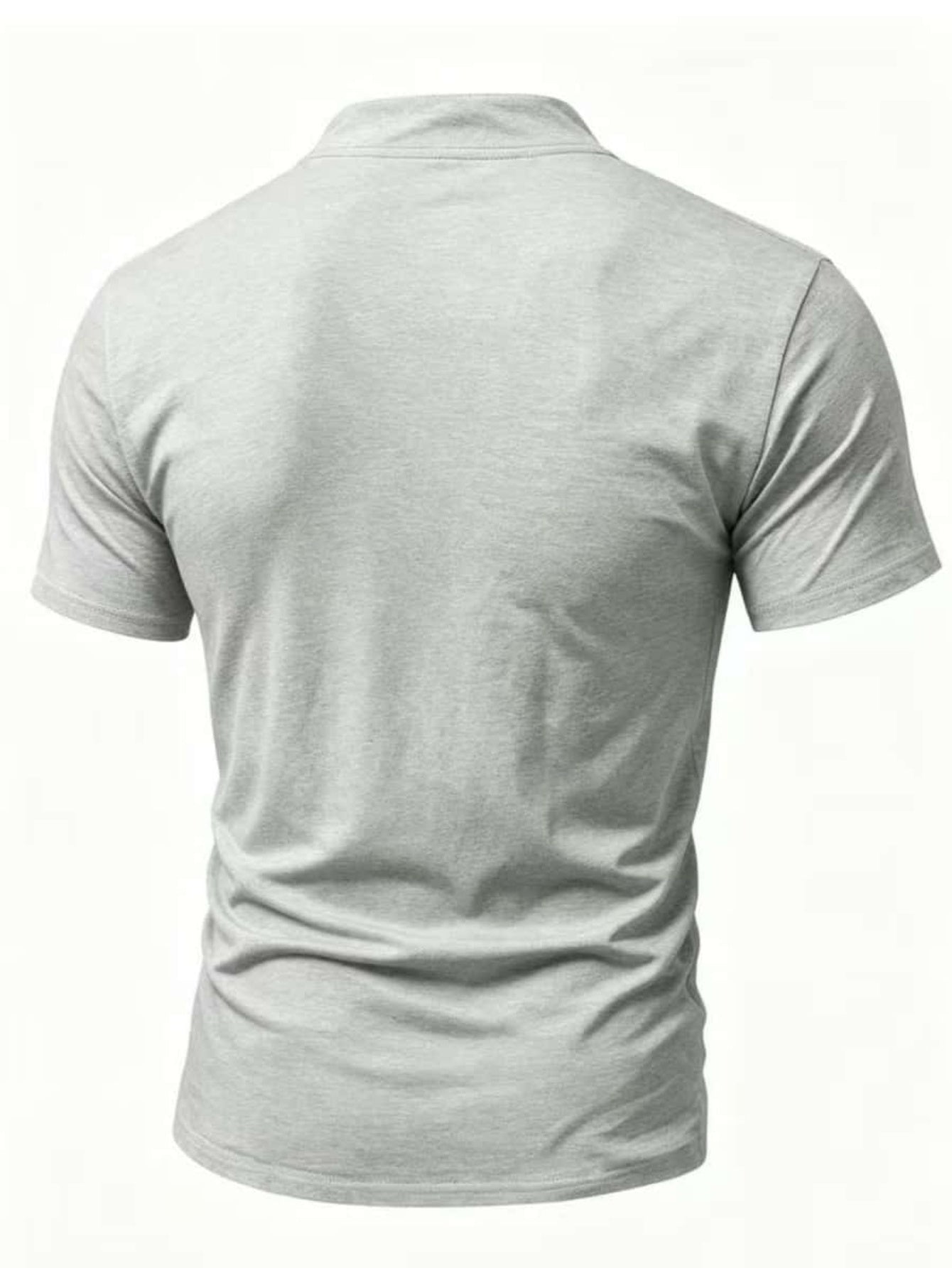 Men'S Casual Lacing V-Neck Short Sleeve