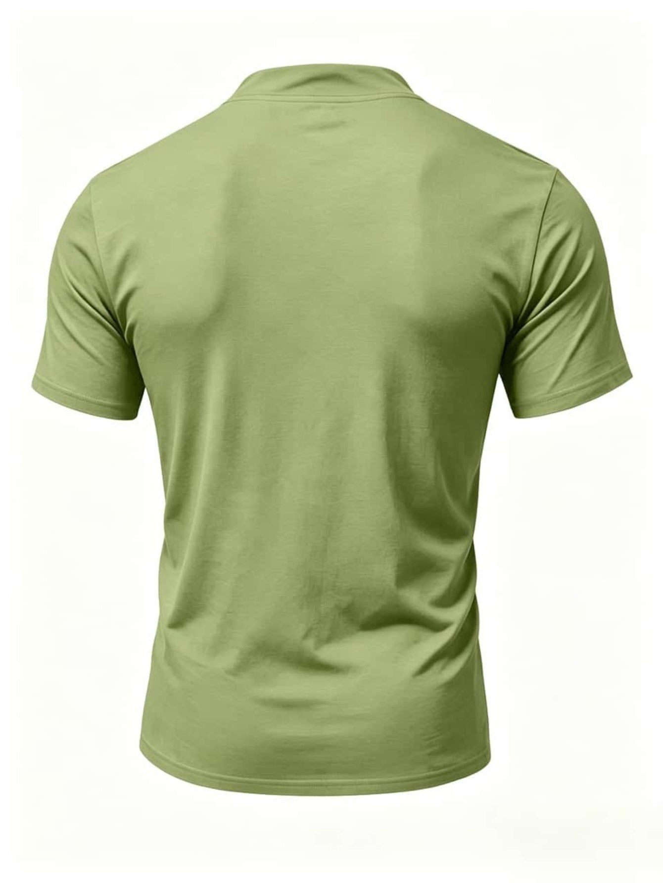 Men'S Casual Lacing V-Neck Short Sleeve