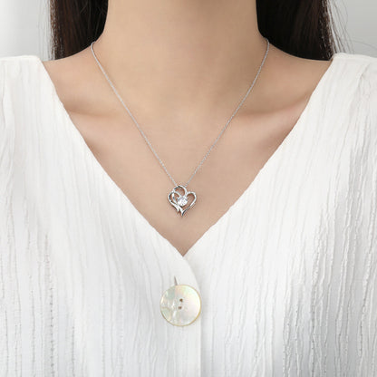 Zircon Double Love Necklace Desers