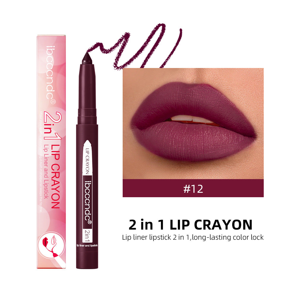 Two-in-one Lip Liner Long Lasting Waterproof Matte San Remo