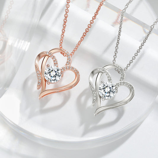 Zircon Double Love Necklace Desers