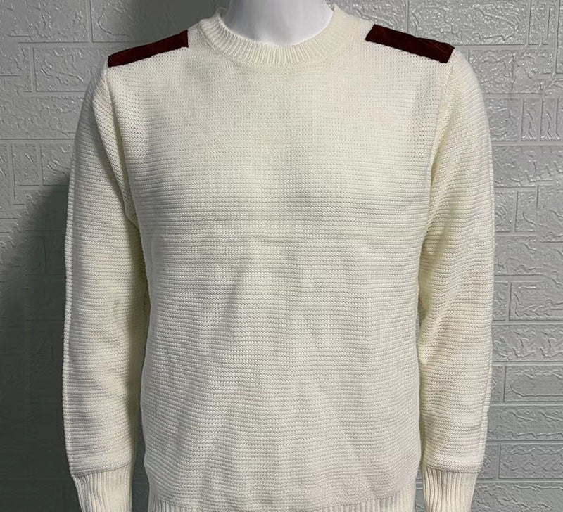 Men's Knitwear Round Neck Long Sleeve Stitching San Remo