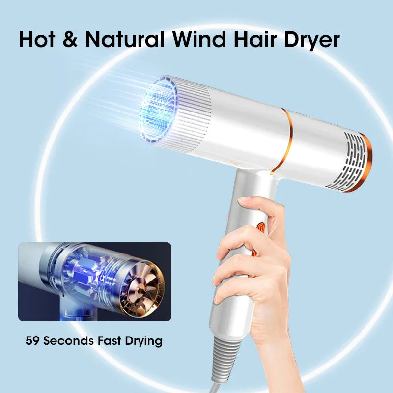 Professional Hair Dryer High Power Infrared Anion Hammer Powerful Cold And Hot Air Salon Hair Dryer eprolo